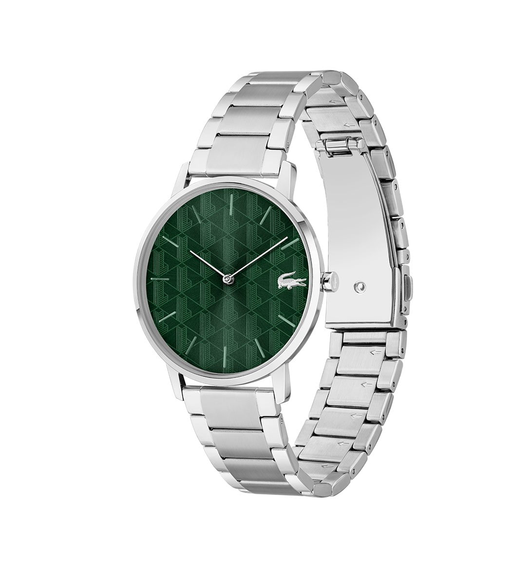 Montre LACOSTE Crocorigin homme acier vert - Lacoste - Bijouterie TAMARA