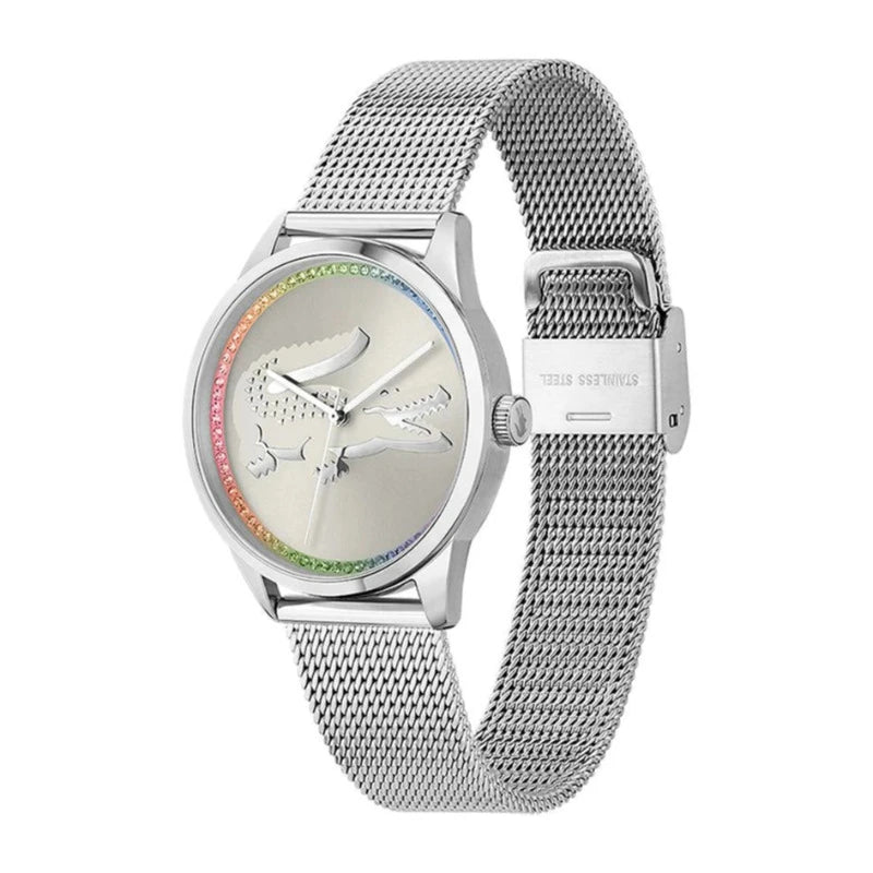 Montre LACOSTE Ladycroc femme acier rainbow - Lacoste - Bijouterie TAMARA