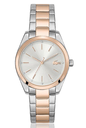 Montre LACOSTE Petite Parisienne bicolore rose dorée - Lacoste - Bijouterie TAMARA