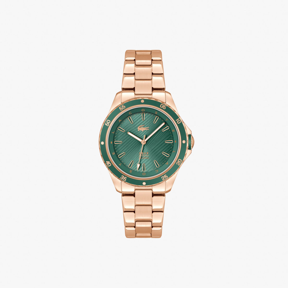 Montre LACOSTE Santorini femme rose dorée vert - Lacoste - Bijouterie TAMARA