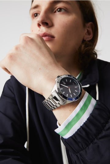 Montre LACOSTE TIEBREAKER bleu - Lacoste - Bijouterie TAMARA