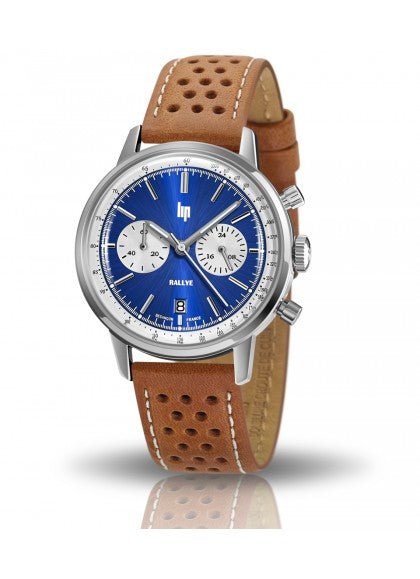 Montre LIP Rallye Chrono Bleue - LIP - Bijouterie TAMARA