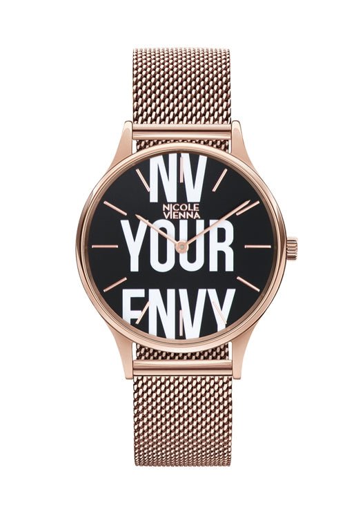 Montre Nicole VIENNA Mesh Urban Rose Gold NV00100043 - Nicole Vienna - Bijouterie TAMARA