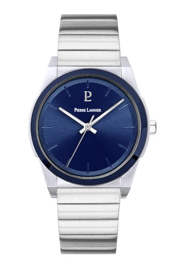 Montre Pierre Lannier Candide acier bleu - Pierre Lannier - Bijouterie TAMARA