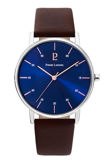 Montre Pierre Lannier Cityline Cuir Bleu - Pierre Lannier - Bijouterie TAMARA