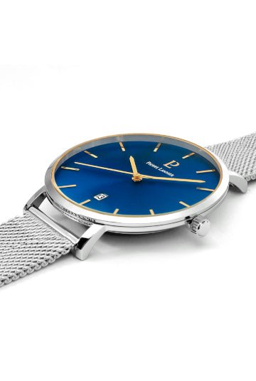 Montre Pierre Lannier Echo maille milanaise bleue - Pierre Lannier - Bijouterie TAMARA