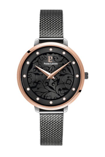 Montre Pierre Lannier Eolia Maille milanaisie Gris - Pierre Lannier - Bijouterie TAMARA