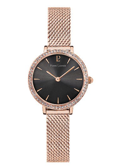 Montre Pierre Lannier Nova Maille milanaisie rose doré - Pierre Lannier - Bijouterie TAMARA