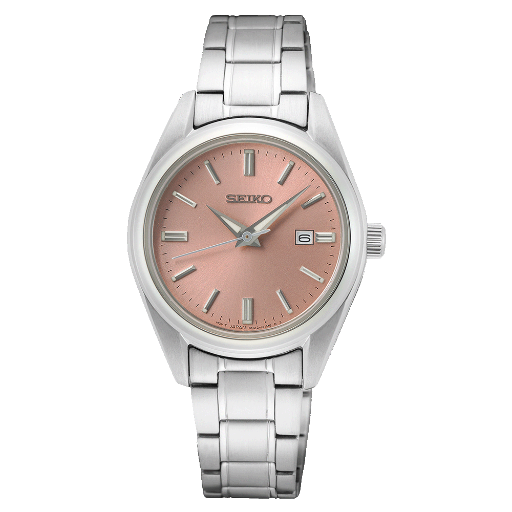 Montre SEIKO Classique Femme Acier rose - Seiko - Bijouterie TAMARA