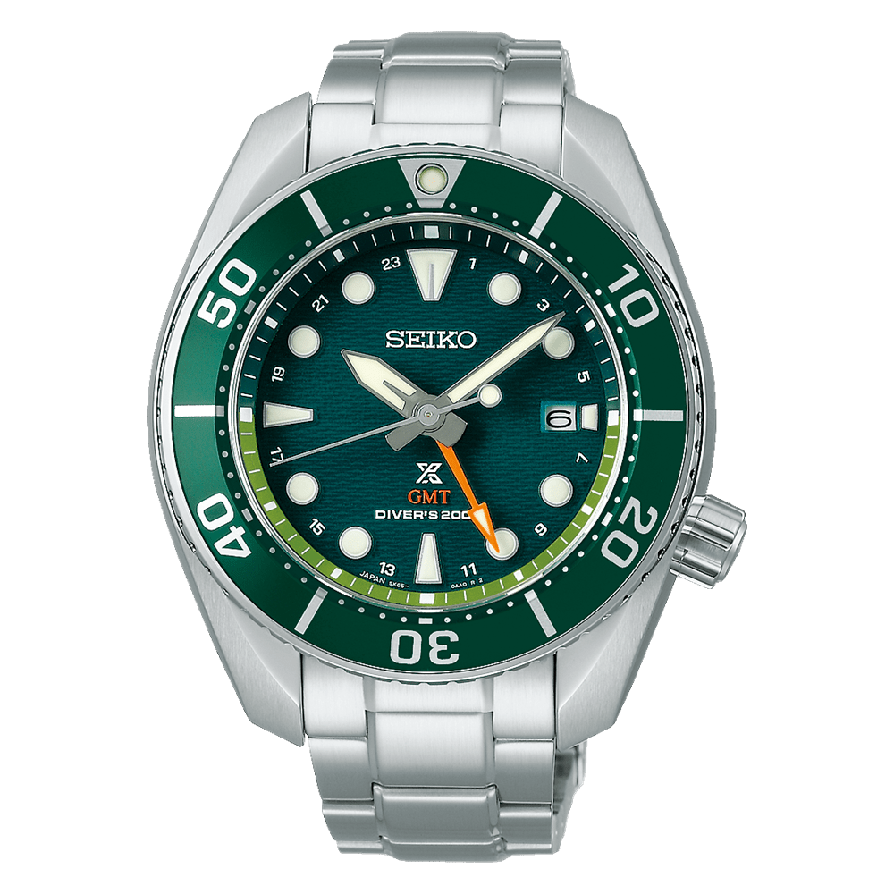 Montre SEIKO Prospex GMT Solaire verte - Seiko - Bijouterie TAMARA