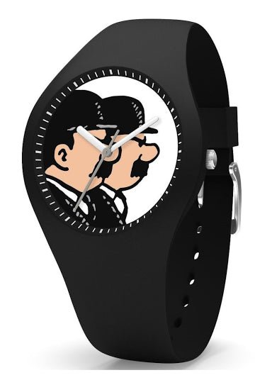 Montre TINTIN & CO Dupondt Silicone black Medium - Tintin - Bijouterie TAMARA