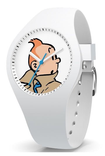 Montre TINTIN & CO Tintin Silicone white Small - Tintin - Bijouterie TAMARA