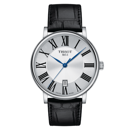 Montre TISSOT Carson Premium Acier Cuir Noir - Tissot - Bijouterie TAMARA