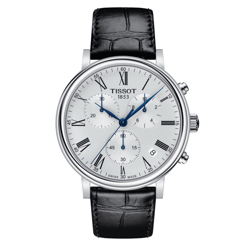 Montre TISSOT Carson Premium Chronographe Cuir Noir - Tissot - Bijouterie TAMARA