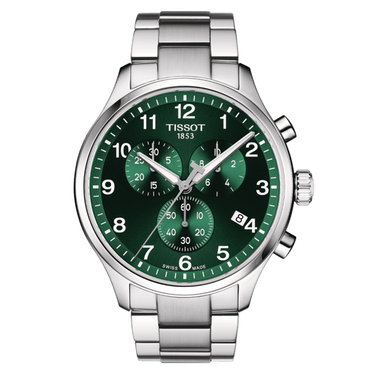 Montre TISSOT Chrono XL Classic Acier vert - Tissot - Bijouterie TAMARA