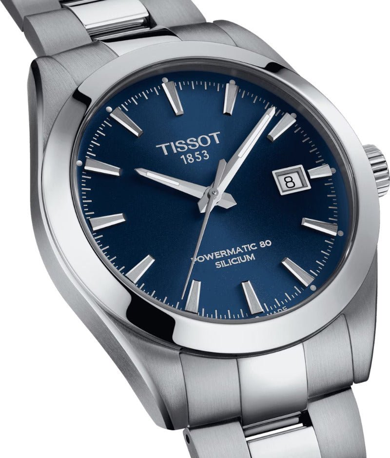 Montre TISSOT Gentleman Auto Acier Bleu - Tissot - Bijouterie TAMARA