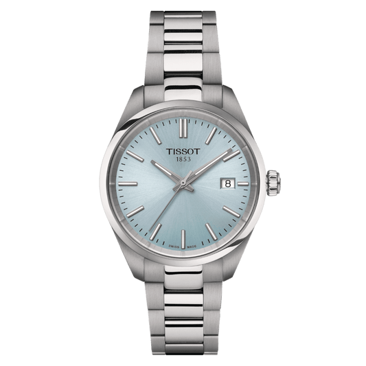 Montre TISSOT PR100 Acier Bleu ciel 34mm - Tissot - Bijouterie TAMARA