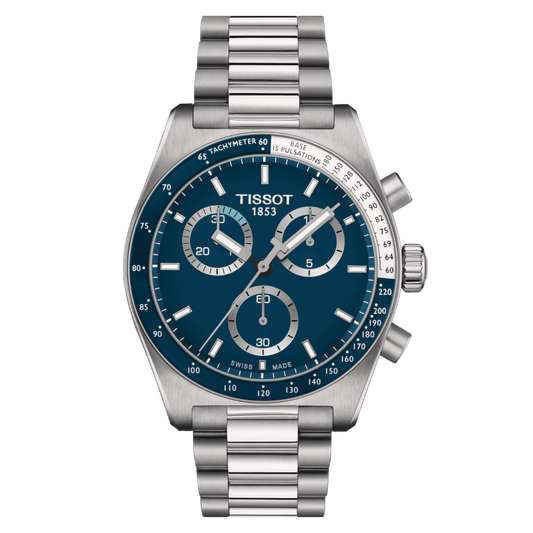 Montre TISSOT PR516 Chrono Acier Bleu - Tissot - Bijouterie TAMARA