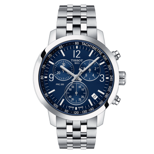 Montre TISSOT PRC 200 Chronographe Acier bleu - Tissot - Bijouterie TAMARA