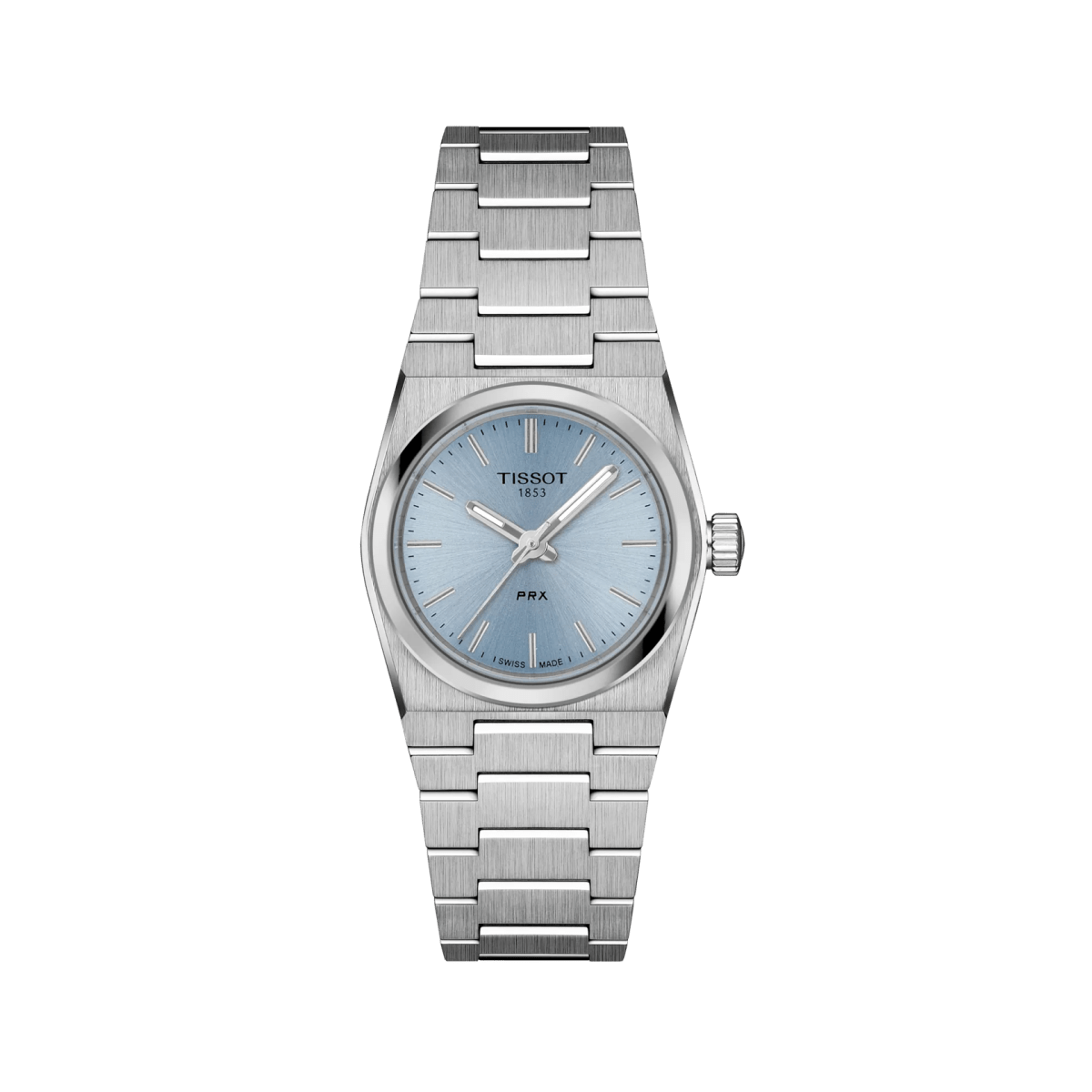 Montre TISSOT PRX Acier Bleu ciel 25mm - Tissot - Bijouterie TAMARA