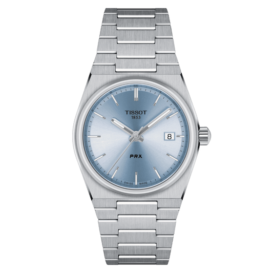 Montre TISSOT PRX Acier Bleu ciel 35mm - Tissot - Bijouterie TAMARA