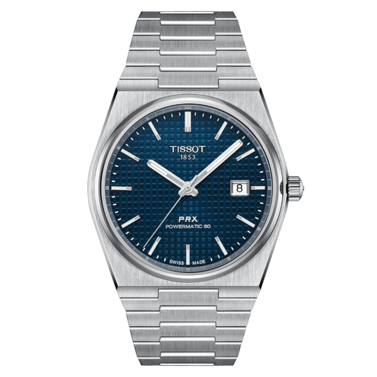 Montre TISSOT PRX Auto Acier Bleu 40mm - Tissot - Bijouterie TAMARA