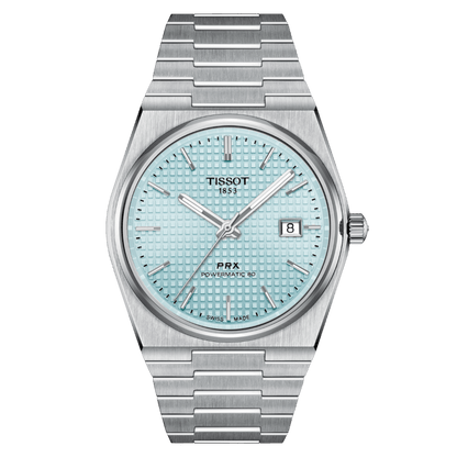 Montre TISSOT PRX Auto Acier Bleu ciel 40mm - Tissot - Bijouterie TAMARA