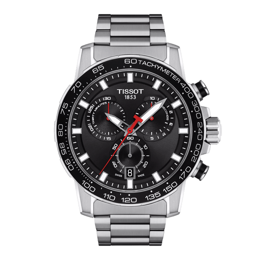 Montre TISSOT Supersport Chronographe Acier Noir - Tissot - Bijouterie TAMARA